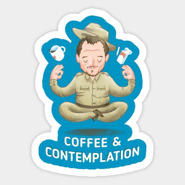 Coffee & Contemplation Sticker by Laiman